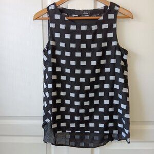 NEW Liv by Habitat Women's Black Lined Easy Tank Size XS